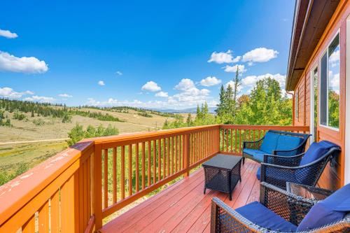 Indian Mountain House | Deck and Views Pet-Friendly Cabin in Jefferson!