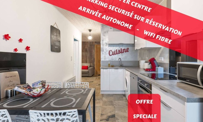 Le Puy-en-Velay Apartment | ★ Deco ★ City centre ★ Easy Parking ★ WIFI ★