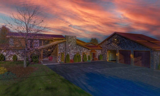 Friendsville House | Deep Creek Serenity Retreat: Heated Pool, Patio, Hot Tub, Sauna, Gym, Game Room