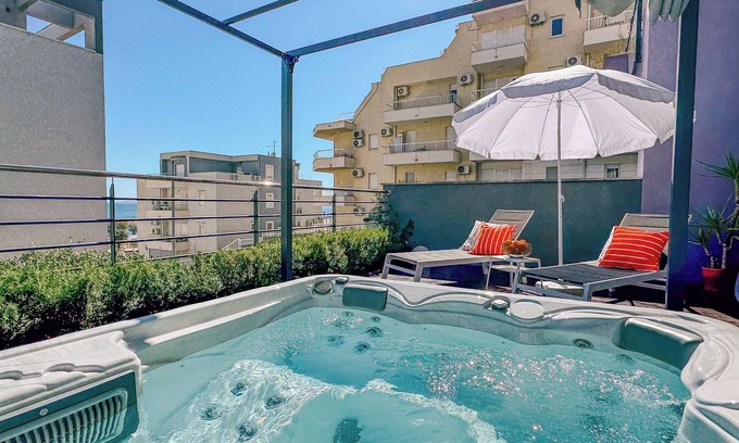 Znjan Apartment | Deluxe beach suite with hot tub, 2 minutes away from the beach