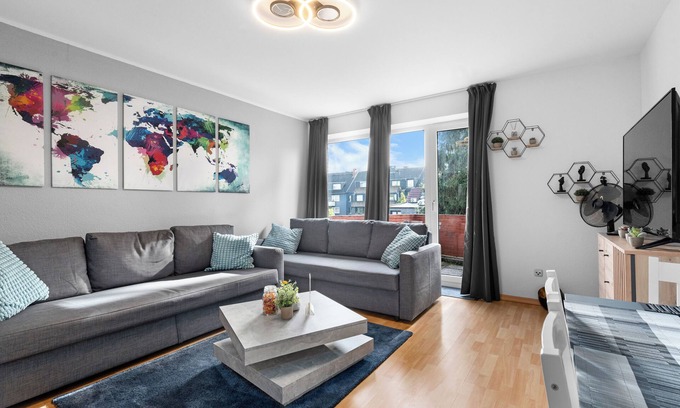 Duissern Apartment | Design luxury, fully equipped, 2min to Central Station