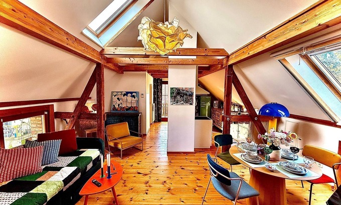 Caputh Apartment | Designer retro loft 50m2