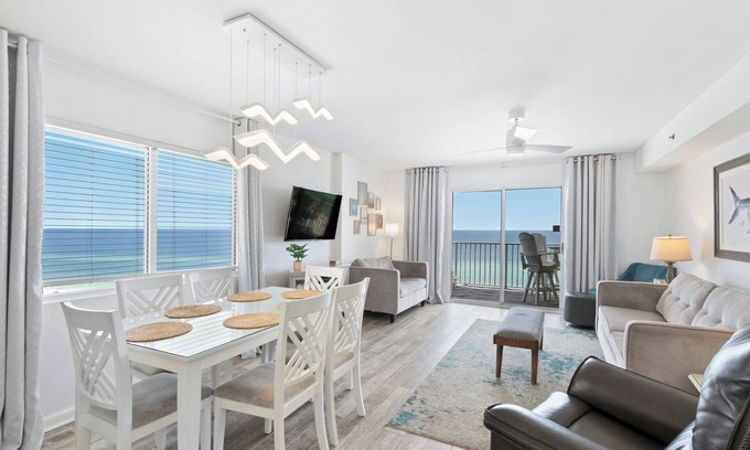 Orange Beach Condo | Direct Beachfront Condo with Panoramic Gulf Views!