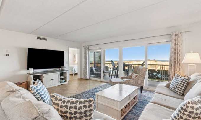 Fernandina Beach Condo | Direct Pool and Oceanfront Views | Ground Level Amelia By The Sea | Exclusive Access to the Pier