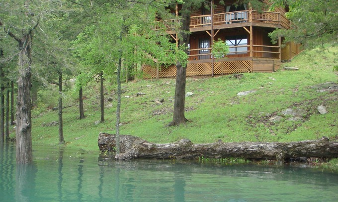 Sylvan Shores Cabin | Direct Waterfront Cabin with Boat Dock & Swim Deck