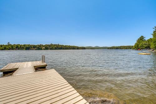 Dedham House | Dock, Beach, Views Rustic Green Lake Cottage