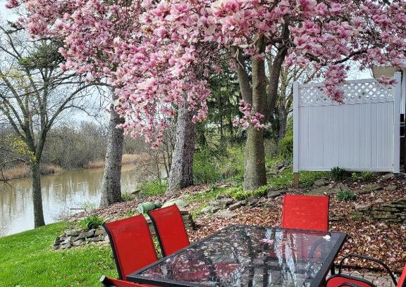 Toledo House | dock, game room, bar and private river view patio