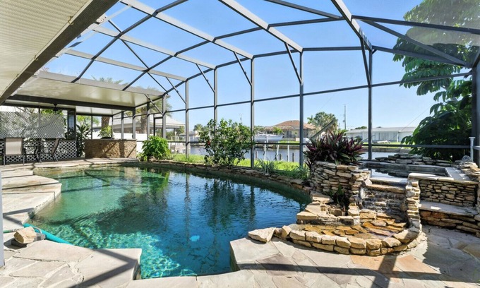 Edgewater House | Dockside and Waterfront with Pool in Charlotte Harbor