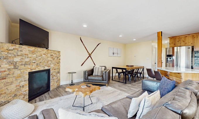 Tahoe Village Condo | Dog-friendly mountain condo with washer/dryer, sleeps 2