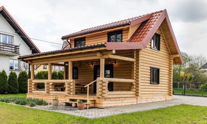 Miłki House | Domek Całoroczny z Bali na Mazurach z Balią Ogrodową 6 Osobowy