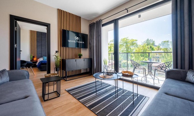 Dabki Apartment | Domki i apartamenty Skandynawia z basenem
