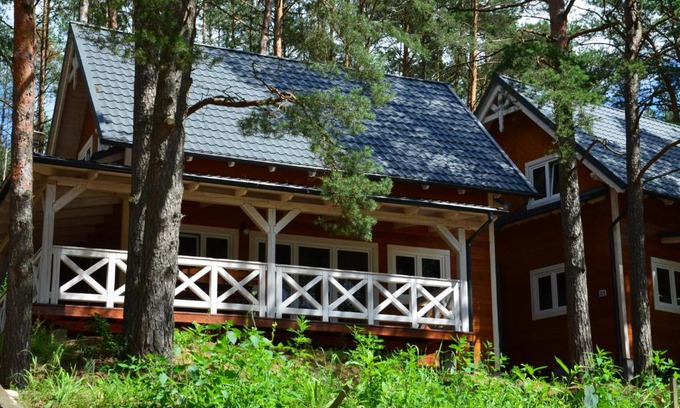 Koscierzyna Resort | Domki Kaszuby - jezioro las i zoo w Szarlocie