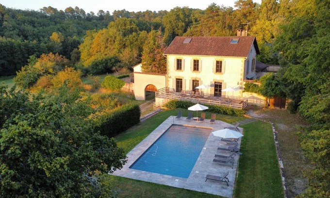 Vergt-de-Biron Villa | Dordogne, Le Cambou, 5 ch avec piscine et terrain 3 ha