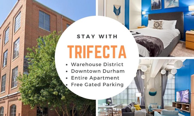Downtown Apartment | Downtown Durham 2BR Apt Walk Everywhere & Wifi