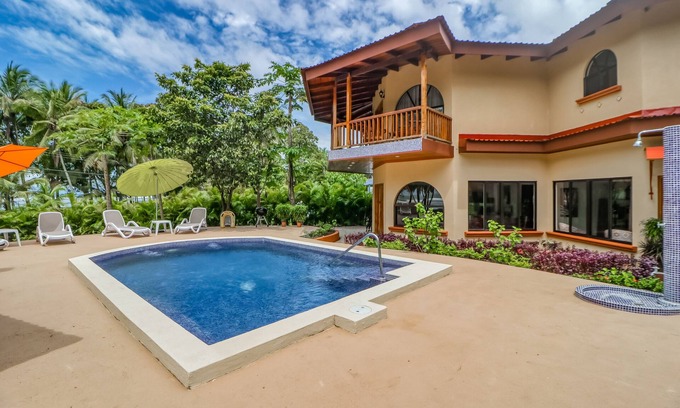 Esterillos Este House | Dreamy Tropical Escape W/Fast WiFi, Beach Access, Private Pool, AC & Balcony