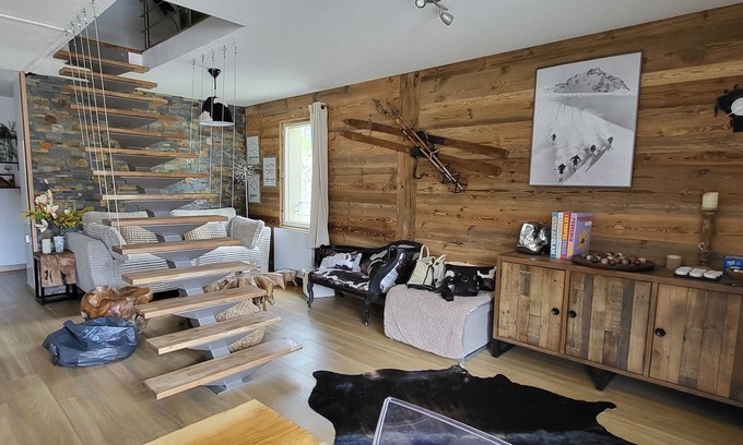Isola Apartment | Duplex 80m2, 2 bedrooms, 6pers, near ski slopes, Garage, Internet, Small pets