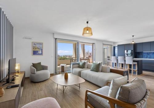 Juan-les-Pins Apartment | Duplex Elegante Vista Panorâmica 360 Juan-les-Pins