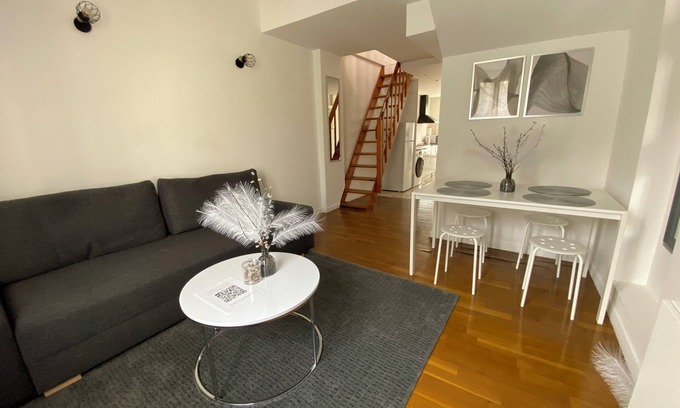 Saint-Ouen-l'Aumone Apartment | Duplex Minimaliste > 30 min de Paris