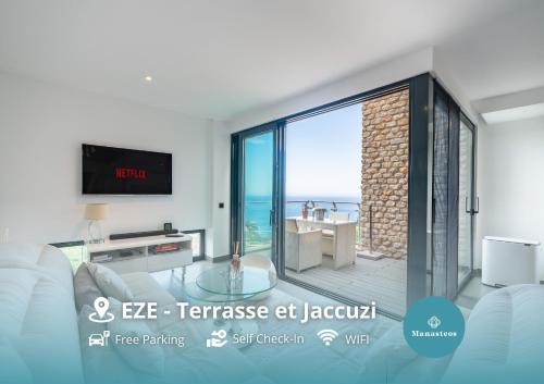 Eze Apartment | Duplex - Terrasse vue mer & Jacuzzi - Parking - DU