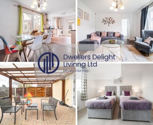 Hainault House | Dwellers Delight Living Ltd Serviced Accommodation, Chigwell, London 3 bedroom House, Upto 7 Guests, Free Wifi & Parking