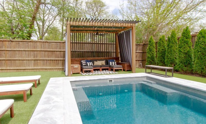 Nashville House | East Nashville Retreat— Large Pool — Outdoor Oasis