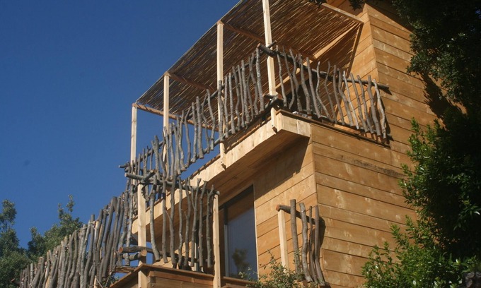 Poggio-Marinaccio House | Ecolodge en bois au cœur du maquis corse - Cabane San Petrone