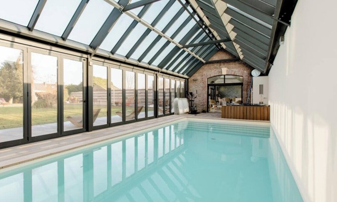 Gainneville House | Ecurie les Tourelles indoor swimming pool & spa in Normandy