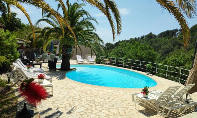 Roquefort-les-Pins Villa | Eden Roc Villa near Cannes, Swimmingpool Sauna & Quiet