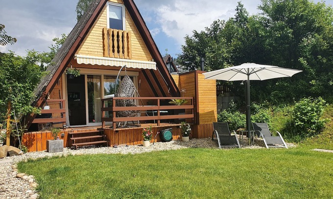 Feriendorf Eichwald House | Eichwald - "Häschen" Idyllic vacation home in the countryside with garden sauna.