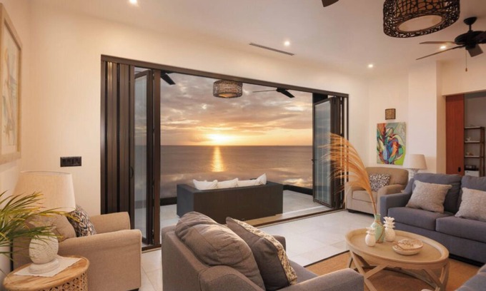 Fryes Beach Hotel | Elegant Beach-View Villa with Pool Perfect for Families Seeking Relaxation