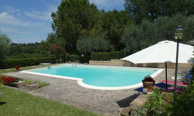 Fano House | Elegant detached house in the countryside with an olive grove pool, close to the sea