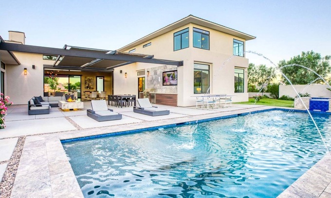 Adobe Ranch House | Elevated Desert Living with Rooftop Views, Casita & Resort-Style Amenities