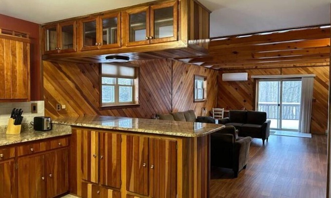 Forest City Ski Chalet | Elk Mountain Chalet - Private retreat on 12 acres with a pond and stream