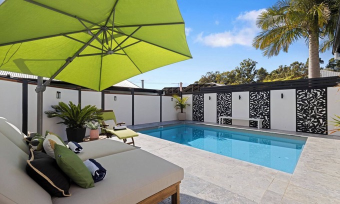 Coffs Harbour Villa | Ellie's Holiday Escape, Pool, Pets, Designer Villa