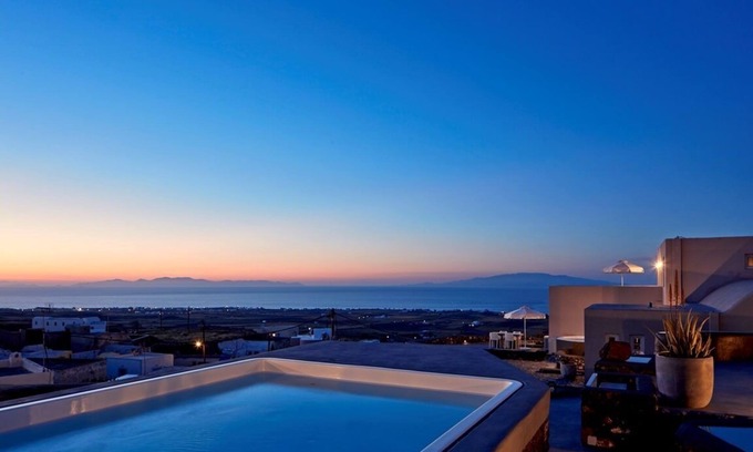 Finikia Villa | Elysian Two Bedroom Villa with Private Pool with Sea & Sunset View