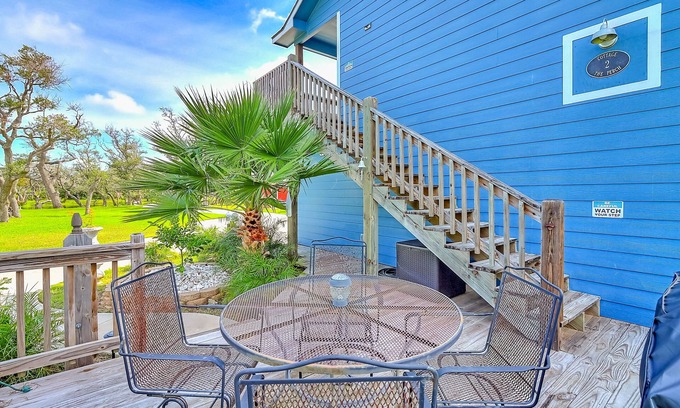 Rockport House | Enchanting dog-friendly property with balconies, firepit, & washer/dryers