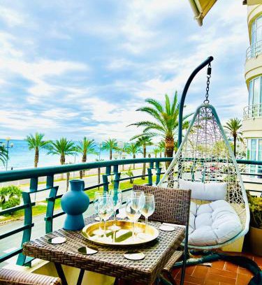 Nice City Centre Apartment | Endless Stunning Mediterranean Sea Views Promenade Des Anglais