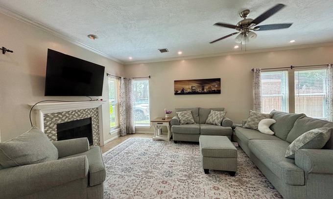 Clear Lake House | Enjoy our complimentary coffee bar in our quiet retreat in a great location.