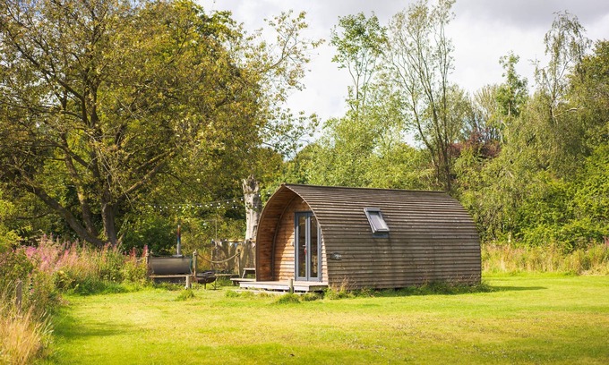 Leven Cabin | Ensuite Glamping Cabin with Swedish Wood Fired Tub