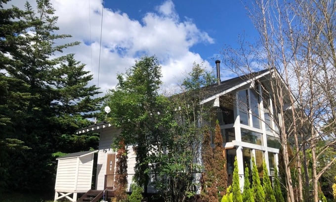 Kitasaku-gun House | Entire building reserved Finnish log house overlooking Mt Asama/Kitasaku-gun Nagano