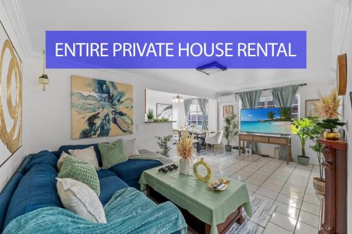 Lincoln Acres House | Entire Private 4-Bedroom w Garage & Gated Yard, Near San Diego Gaslamp, Beach, Available Now