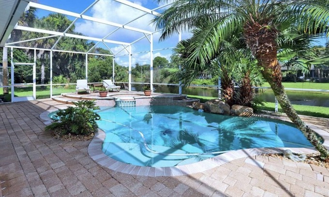 Port Orange House | Entire Residential House with Pool and hot tub