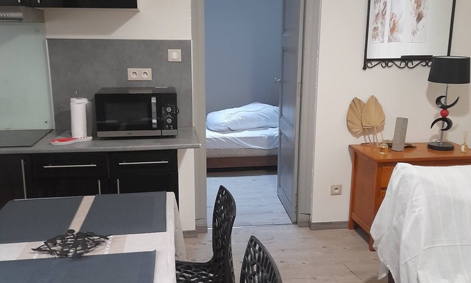 Maraussan Apartment | Escale Voltaire, T2, 32 m2 au Calme, Centre Historique