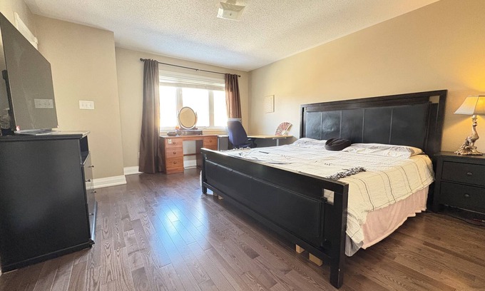 Pickering House | Escape to our cozy master ensuite, East Pickering, in charming home. Wifi and AC