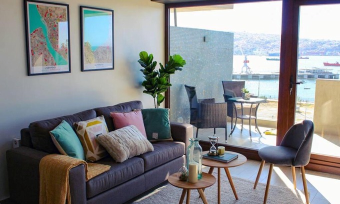 Valparaiso Apartment | Espectacular departamento con vista al mar en Mirador Barón Valparaíso