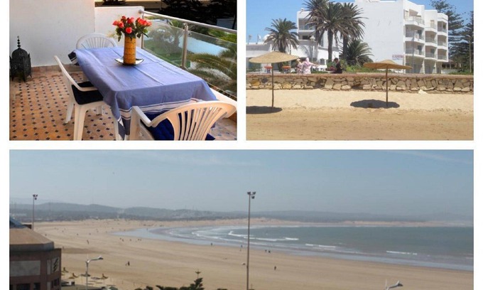 Essaouira Coast Apartment | Essaouira: flat with view on the beach, Mogador island and the Medina