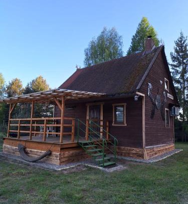 Rydzewo House | Etno Baza - Domek pod lasem przy jeziorze na Mazurach