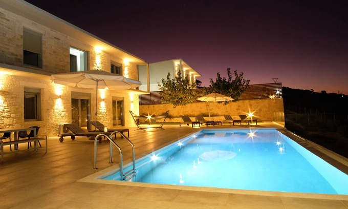 Atsipópoulon Villa | Eva Villas West and East, 2 private pools, sea view