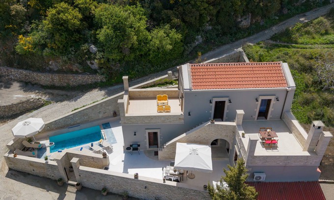 Patsos Villa | Evergreen villa, private pool, a peaceful Cretan retreat