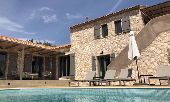 Evreti Villa | Evreti DREAMHOUSE Stone House With Private Pool & Sea View. A Paradise on Earth!